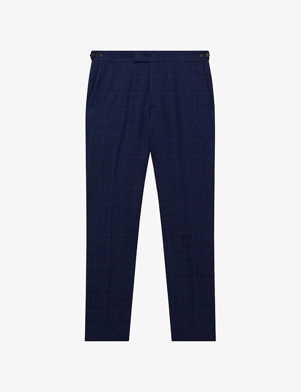 Reiss Royce Slim-fit Prince Of Wales-check Wool Trousers 3 Reiss Royce Slim-fit Prince Of Wales-check Wool Trousers