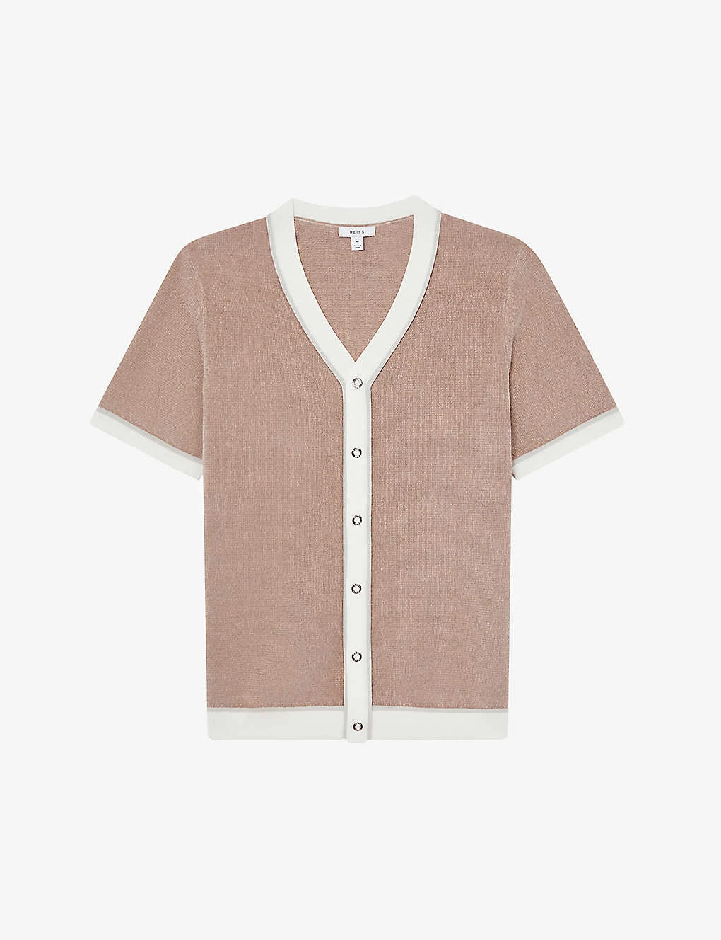 Reiss Striker Contrast-trim Pressed-stud Knitted Shirt 3 Reiss Striker Contrast-trim Pressed-stud Knitted Shirt