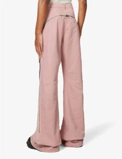 Bolan Zipped-leg Mid-rise Straight-leg Regular-fit Denim Trousers -Metro Style Shop R04116989 FADEDPINK ALT03