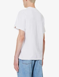 Crazy College Camouflage-print Cotton-jersey T-shirt -Metro Style Shop R04118332 WHITE ALT03