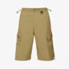Brand-embroidered Flap-pocket Cotton-blend Cargo Shorts -Metro Style Shop R04118357 OLIVEDRAB M