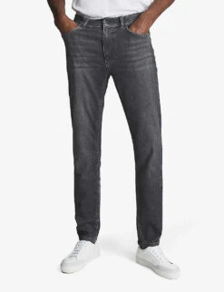 Reiss Harry Slim-fit Low-rise Denim Jeans -Metro Style Shop R04122258 WASHEDGREY ALT02
