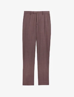 Ted Baker Byront Slim-fit Straight-leg Wool Trousers