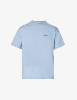 Calvin Klein Logo-embroidered Cotton And Recycled Polyester-blend T-shirt