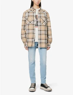 Replay Anbass Faded-wash Tapered Slim-fit Stretch-denim Jeans 10 Replay Anbass Faded-wash Tapered Slim-fit Stretch-denim Jeans -Metro Style Shop R04125084 LIGHTBLUE ALT01