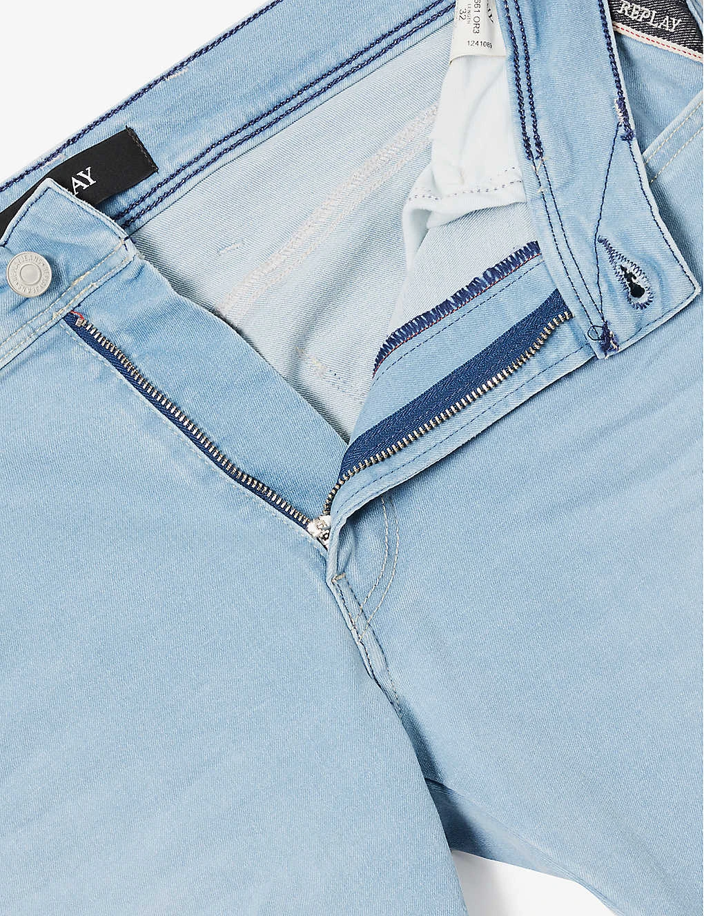 Replay Anbass Faded-wash Tapered Slim-fit Stretch-denim Jeans 9 Replay Anbass Faded-wash Tapered Slim-fit Stretch-denim Jeans - Image 7