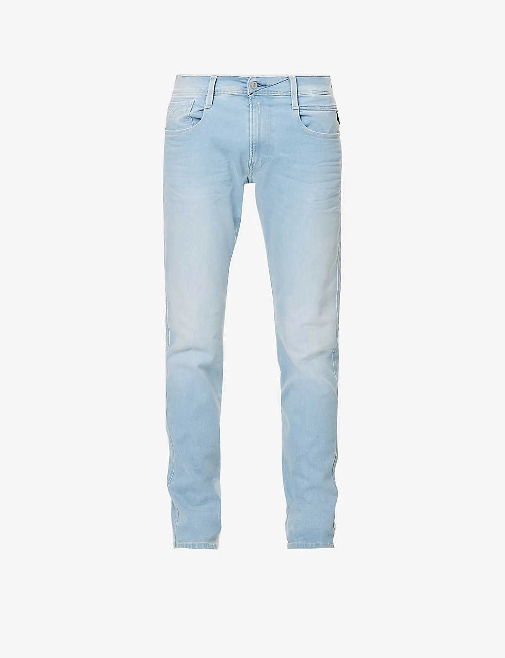 Replay Anbass Faded-wash Tapered Slim-fit Stretch-denim Jeans 3 Replay Anbass Faded-wash Tapered Slim-fit Stretch-denim Jeans