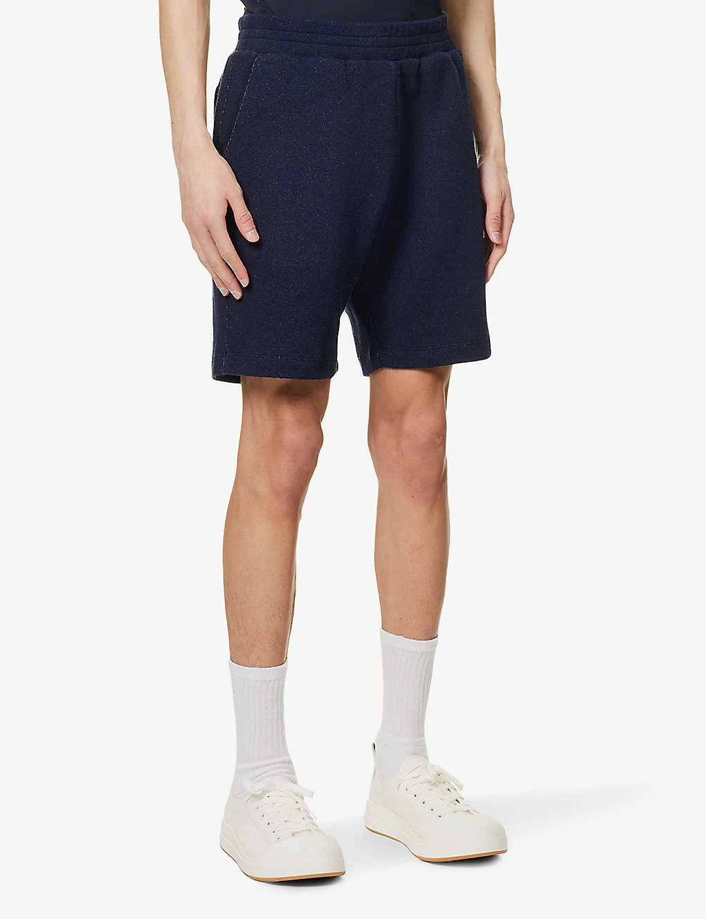 PAUL SMITH Bouclé-texture Brand-patch Cotton-blend Shorts 5 PAUL SMITH Bouclé-texture Brand-patch Cotton-blend Shorts - Image 3