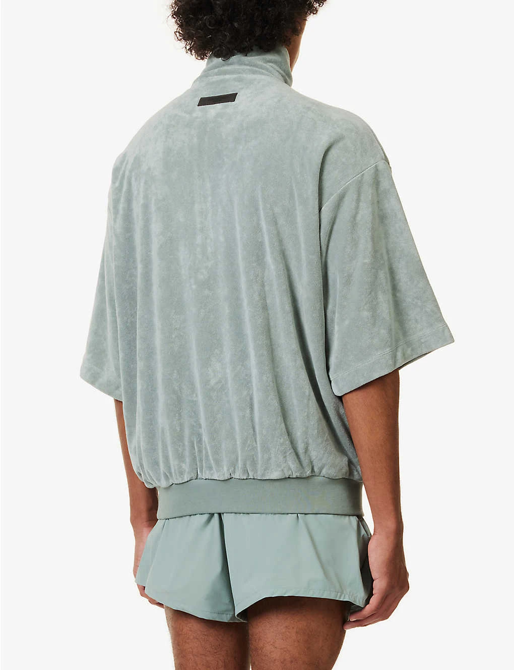 ESSENTIALS Brand-patch Short-sleeved Relaxed-fit Bamboo-blend Sweatshirt 6 ESSENTIALS Brand-patch Short-sleeved Relaxed-fit Bamboo-blend Sweatshirt - Image 4