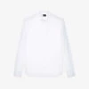 THE KOOPLES High-collar Slim-fit Cotton Shirt -Metro Style Shop R04127925 WHI01 M