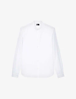 THE KOOPLES High-collar Slim-fit Cotton Shirt