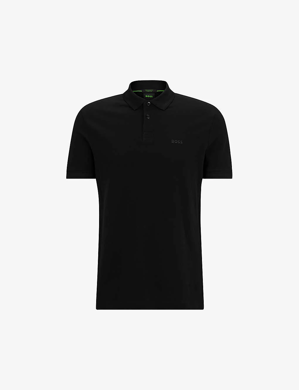 Boss Brand-typography Ribbed-trim Cotton-jersey Polo Shirt 3 Boss Brand-typography Ribbed-trim Cotton-jersey Polo Shirt