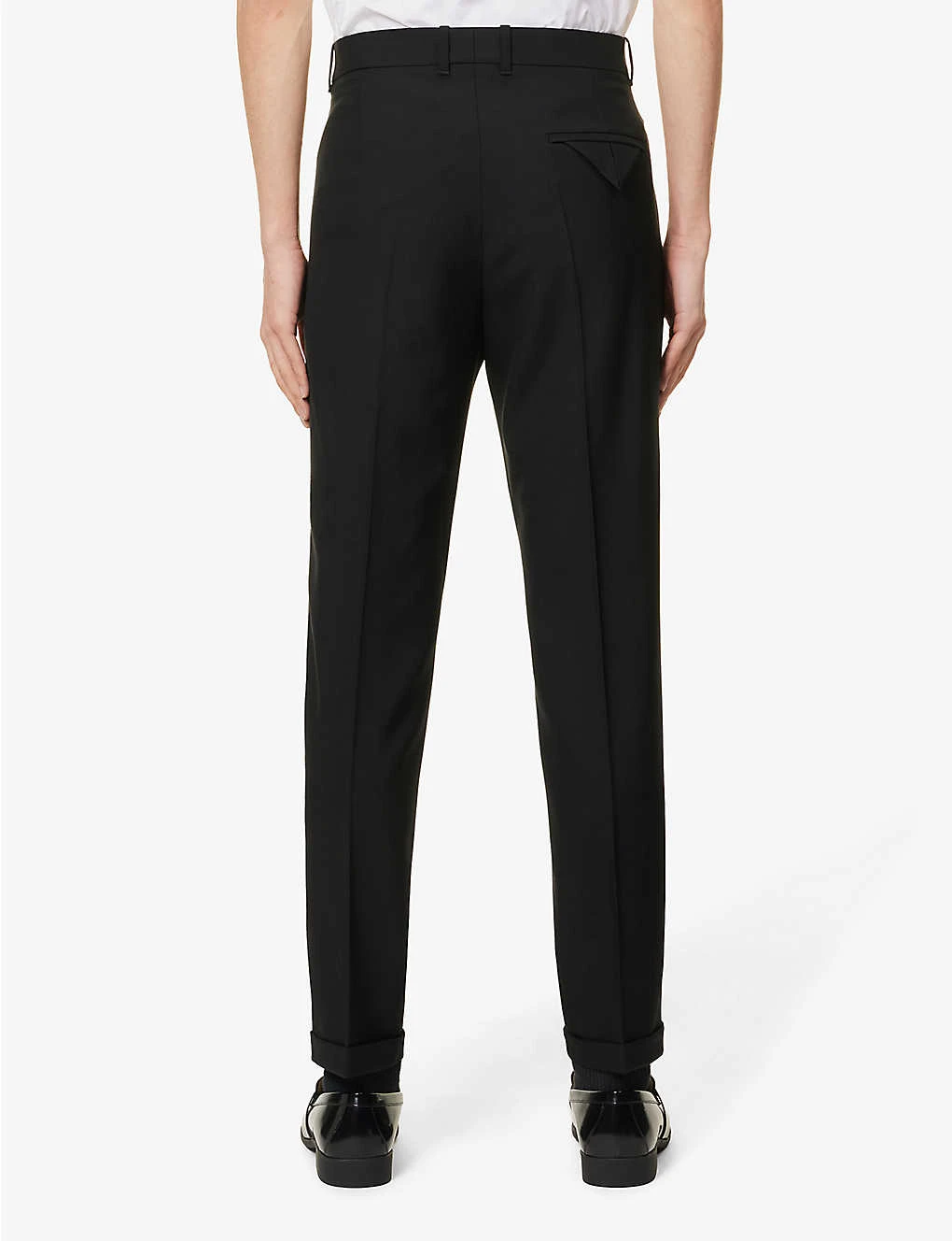 Bottega Veneta Pressed-crease Straight-leg Wool Trousers 6 Bottega Veneta Pressed-crease Straight-leg Wool Trousers - Image 4