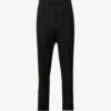 Bottega Veneta Pressed-crease Straight-leg Wool Trousers -Metro Style Shop R04129497 BLACK M