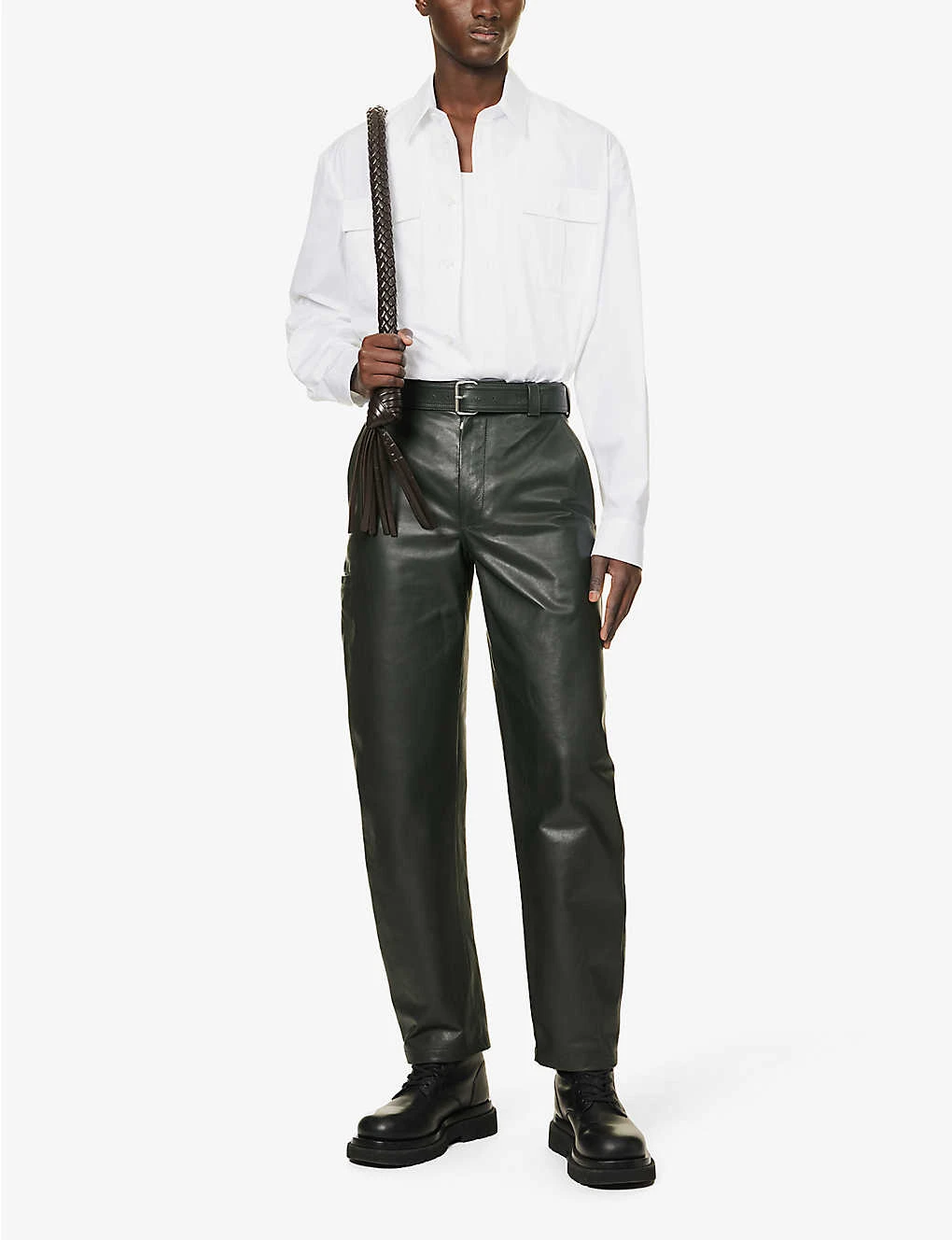 Bottega Veneta Flap-pocket Relaxed-fit Cotton-poplin Shirt 4 Bottega Veneta Flap-pocket Relaxed-fit Cotton-poplin Shirt - Image 2