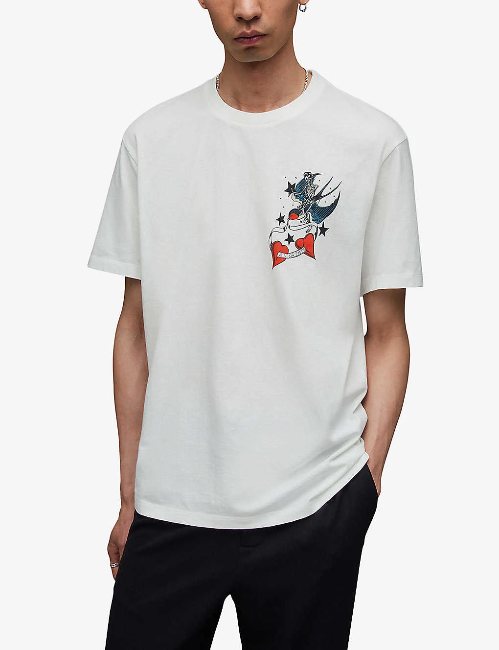 AllSaints Graphic-print Short-sleeve Organic-cotton T-shirt 5 AllSaints Graphic-print Short-sleeve Organic-cotton T-shirt - Image 3