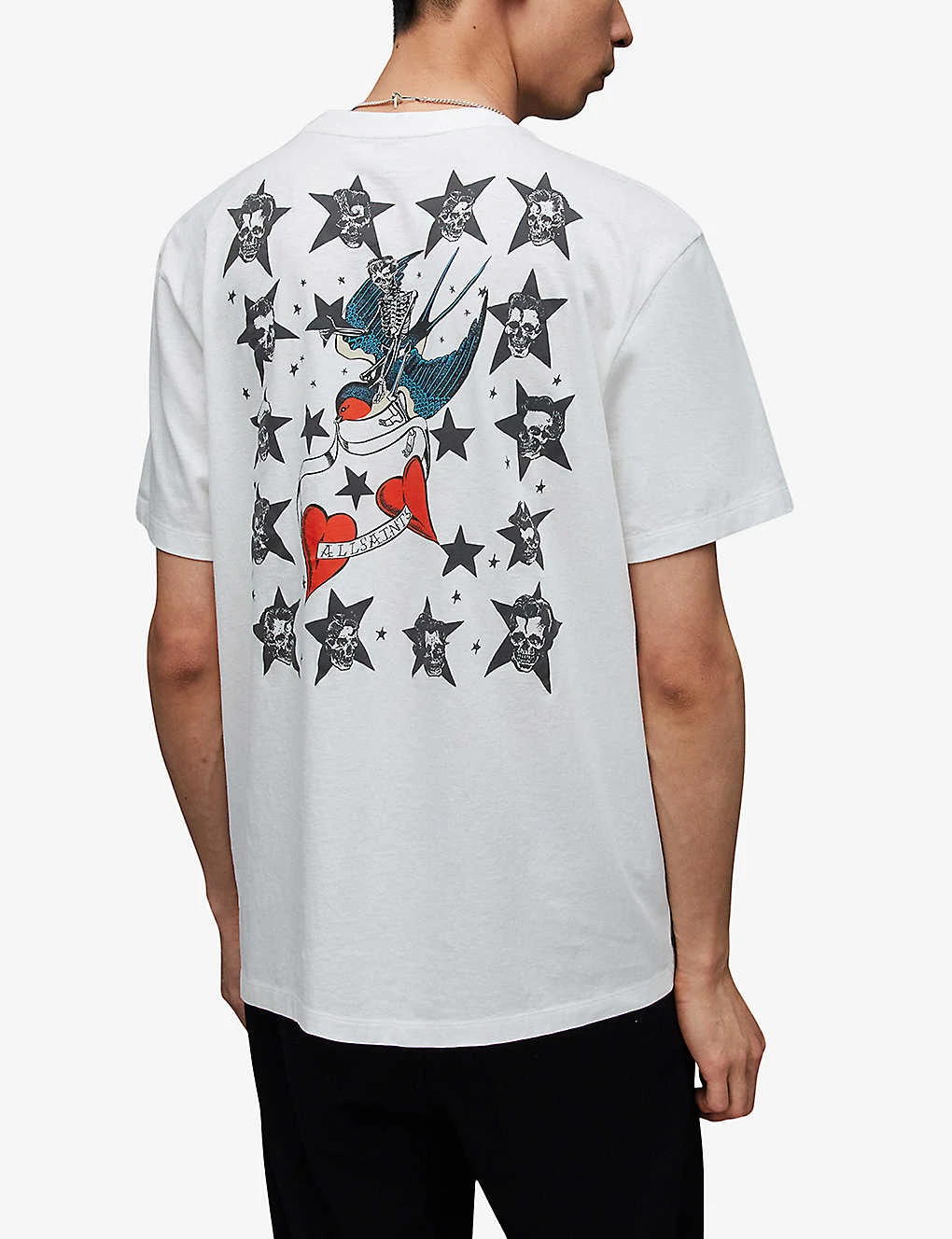 AllSaints Graphic-print Short-sleeve Organic-cotton T-shirt 6 AllSaints Graphic-print Short-sleeve Organic-cotton T-shirt - Image 4