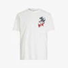 AllSaints Graphic-print Short-sleeve Organic-cotton T-shirt -Metro Style Shop R04131672 OPTICWHITE M
