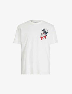 AllSaints Graphic-print Short-sleeve Organic-cotton T-shirt