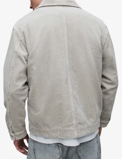 AllSaints Castleford Spread-collar Relaxed-fit Recycled-cotton Corduroy Shirt 10 AllSaints Castleford Spread-collar Relaxed-fit Recycled-cotton Corduroy Shirt -Metro Style Shop R04134479 FROSTEDTAUPE ALT03