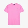 THE KOOPLES Logo-print Crew-neck Cotton T-shirt -Metro Style Shop R04135866 PINK1 M