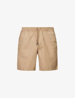 Patagonia Volley Brand-patch Drawstring Organic-cotton And Hemp-blend Shorts