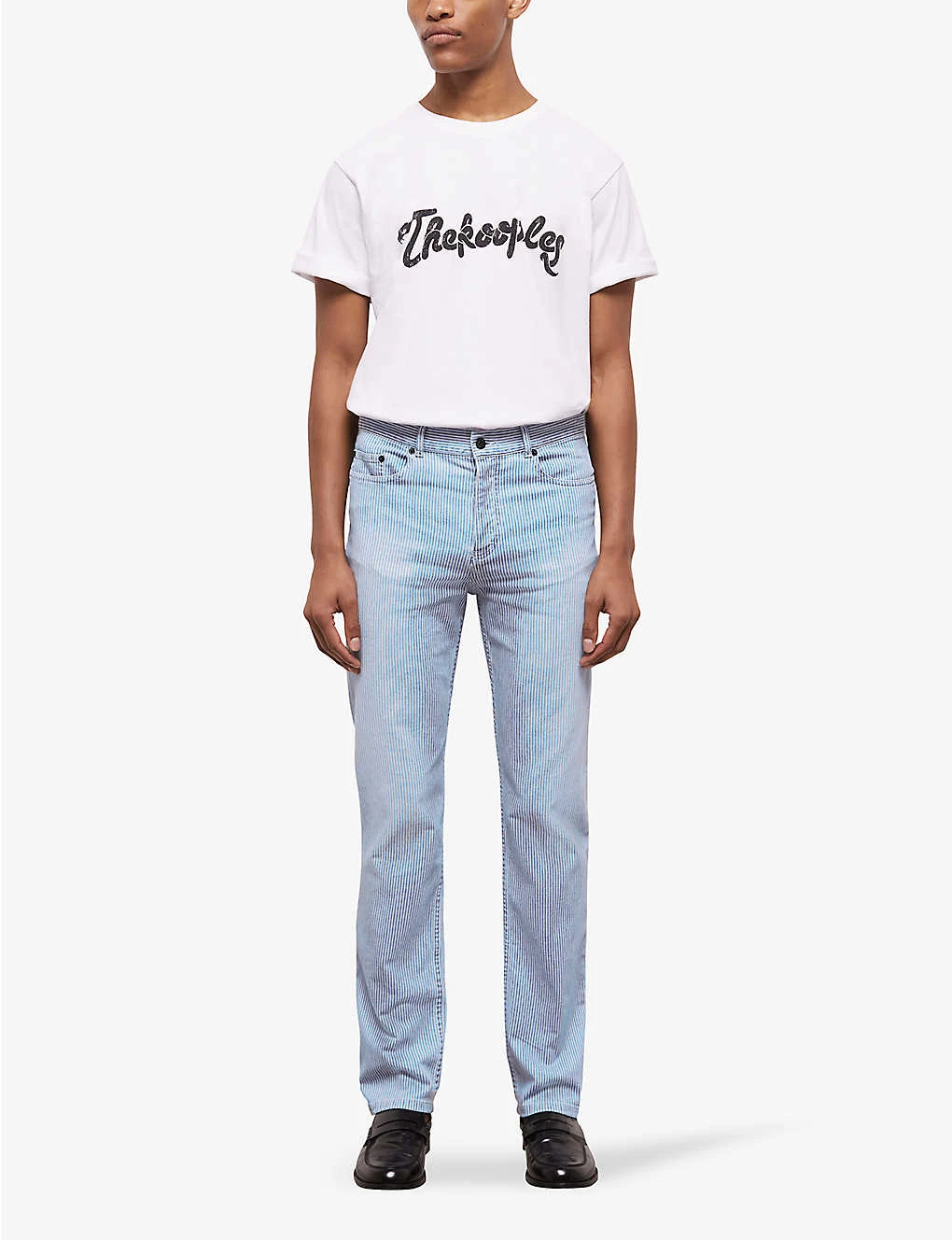 THE KOOPLES Stripe-print Slim-fit Jeans 5 THE KOOPLES Stripe-print Slim-fit Jeans - Image 3