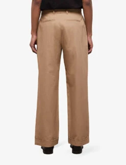 THE KOOPLES Relaxed-fit Low-rise Cotton Trousers 8 THE KOOPLES Relaxed-fit Low-rise Cotton Trousers -Metro Style Shop R04136816 CAM01 ALT02