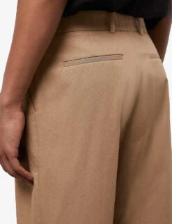 THE KOOPLES Relaxed-fit Low-rise Cotton Trousers 9 THE KOOPLES Relaxed-fit Low-rise Cotton Trousers -Metro Style Shop R04136816 CAM01 ALT03