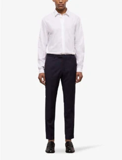 THE KOOPLES Regular-fit Straight-leg Wool Trousers -Metro Style Shop R04137100 NAV01 ALT02