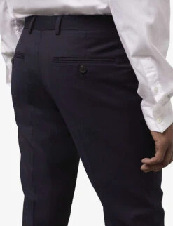 THE KOOPLES Regular-fit Straight-leg Wool Trousers -Metro Style Shop R04137100 NAV01 ALT04