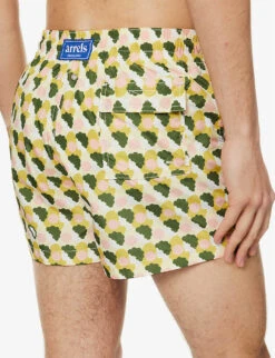 Arrels Barcelona X Olimpia Zagnoli Graphic-print Swim Shorts -Metro Style Shop R04138003 GREENBUBBLEGUM ALT05