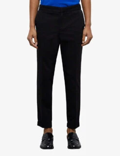 THE KOOPLES Straight-leg Regular-fit Cotton Trousers -Metro Style Shop R04138176 BLA01 ALT02