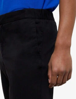 THE KOOPLES Straight-leg Regular-fit Cotton Trousers -Metro Style Shop R04138176 BLA01 ALT04