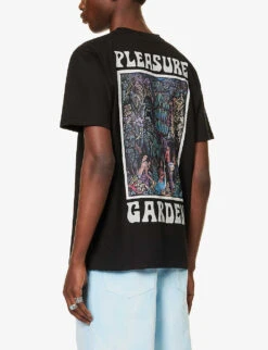 Pleasure Garden Graphic-print Regular-fit Cotton-jersey T-shirt 10 Pleasure Garden Graphic-print Regular-fit Cotton-jersey T-shirt -Metro Style Shop R04140910 BLACK ALT03
