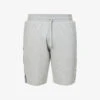 Emporio Armani Branded-tape Regular-fit Cotton-blend Shorts -Metro Style Shop R04142164 LIGHTGREYMELANGE M
