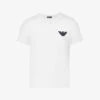 Emporio Armani Logo-embroidered Crewneck Cotton-jersey T-shirt
