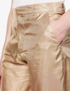 Bailey Straight-leg Regular-fit Satin Trousers -Metro Style Shop R04144198 SOFTBEIGE ALT04
