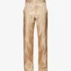 Bailey Straight-leg Regular-fit Satin Trousers -Metro Style Shop R04144198 SOFTBEIGE M