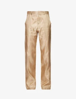 Bailey Straight-leg Regular-fit Satin Trousers