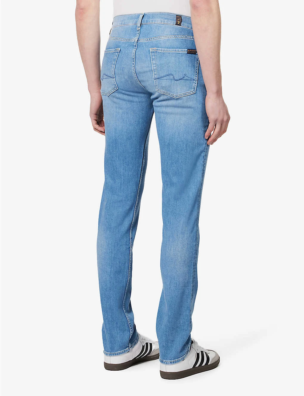 7 For All Mankind Paxtyn Mid-rise Tapered-leg Stretch-denim Jeans 6 7 For All Mankind Paxtyn Mid-rise Tapered-leg Stretch-denim Jeans - Image 4