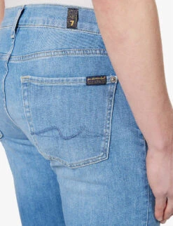 7 For All Mankind Paxtyn Mid-rise Tapered-leg Stretch-denim Jeans 13 7 For All Mankind Paxtyn Mid-rise Tapered-leg Stretch-denim Jeans -Metro Style Shop R04145115 LIGHTBLUE ALT04