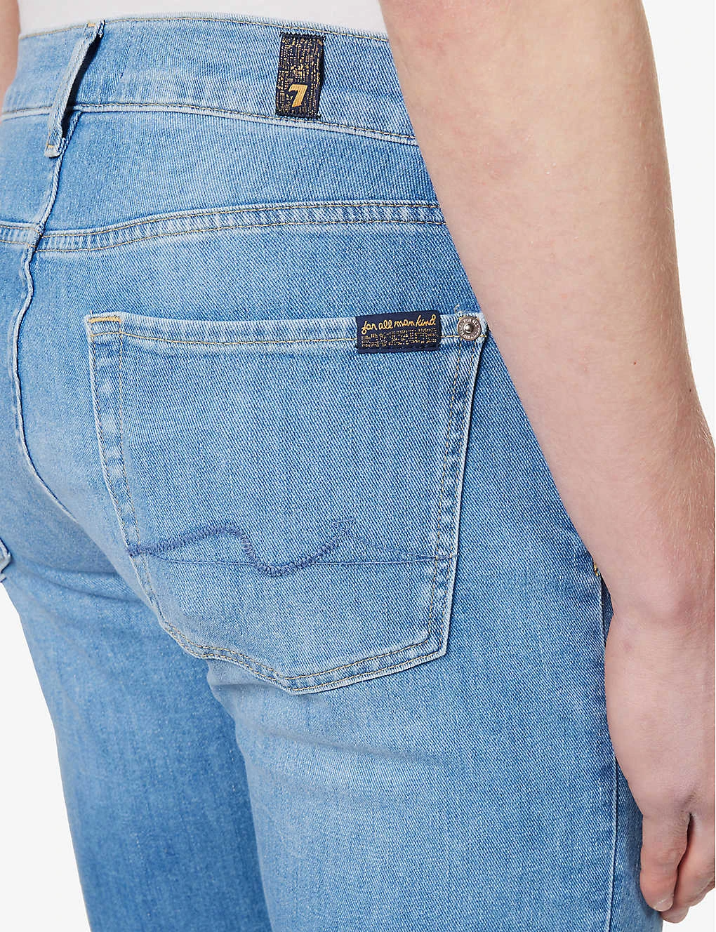 7 For All Mankind Paxtyn Mid-rise Tapered-leg Stretch-denim Jeans 7 7 For All Mankind Paxtyn Mid-rise Tapered-leg Stretch-denim Jeans - Image 5