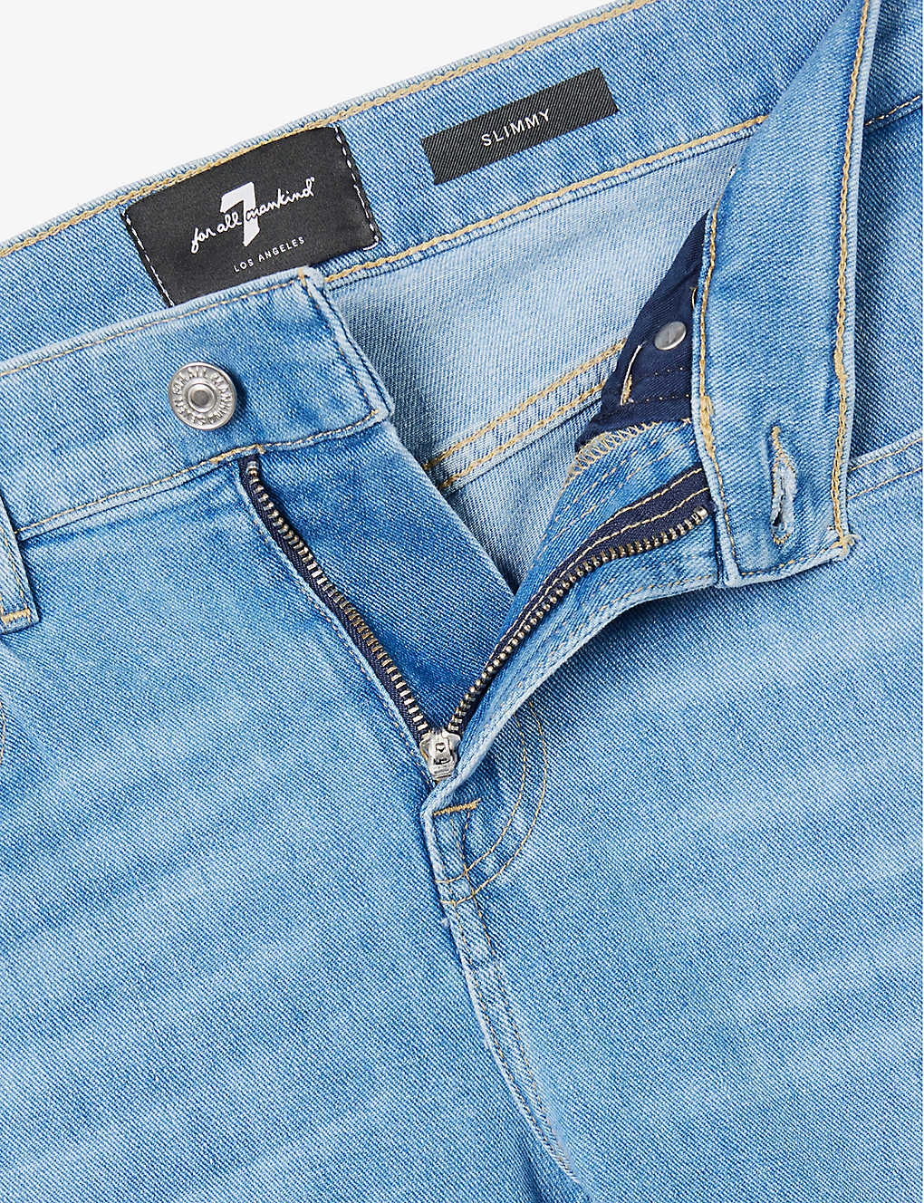 7 For All Mankind Paxtyn Mid-rise Tapered-leg Stretch-denim Jeans 9 7 For All Mankind Paxtyn Mid-rise Tapered-leg Stretch-denim Jeans - Image 7