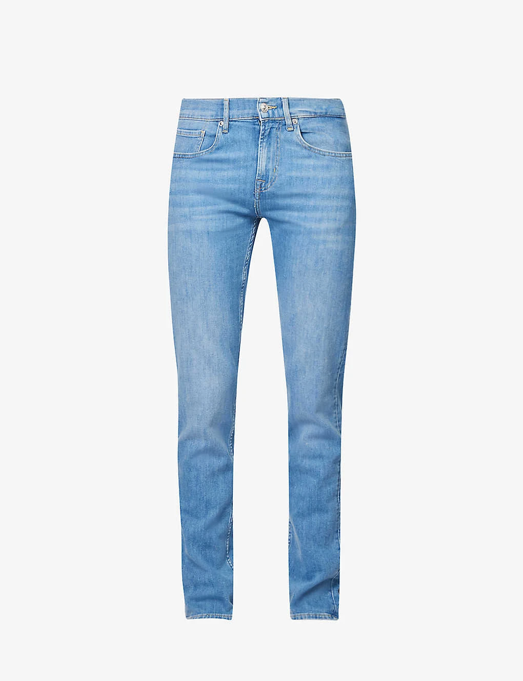 7 For All Mankind Paxtyn Mid-rise Tapered-leg Stretch-denim Jeans 3 7 For All Mankind Paxtyn Mid-rise Tapered-leg Stretch-denim Jeans