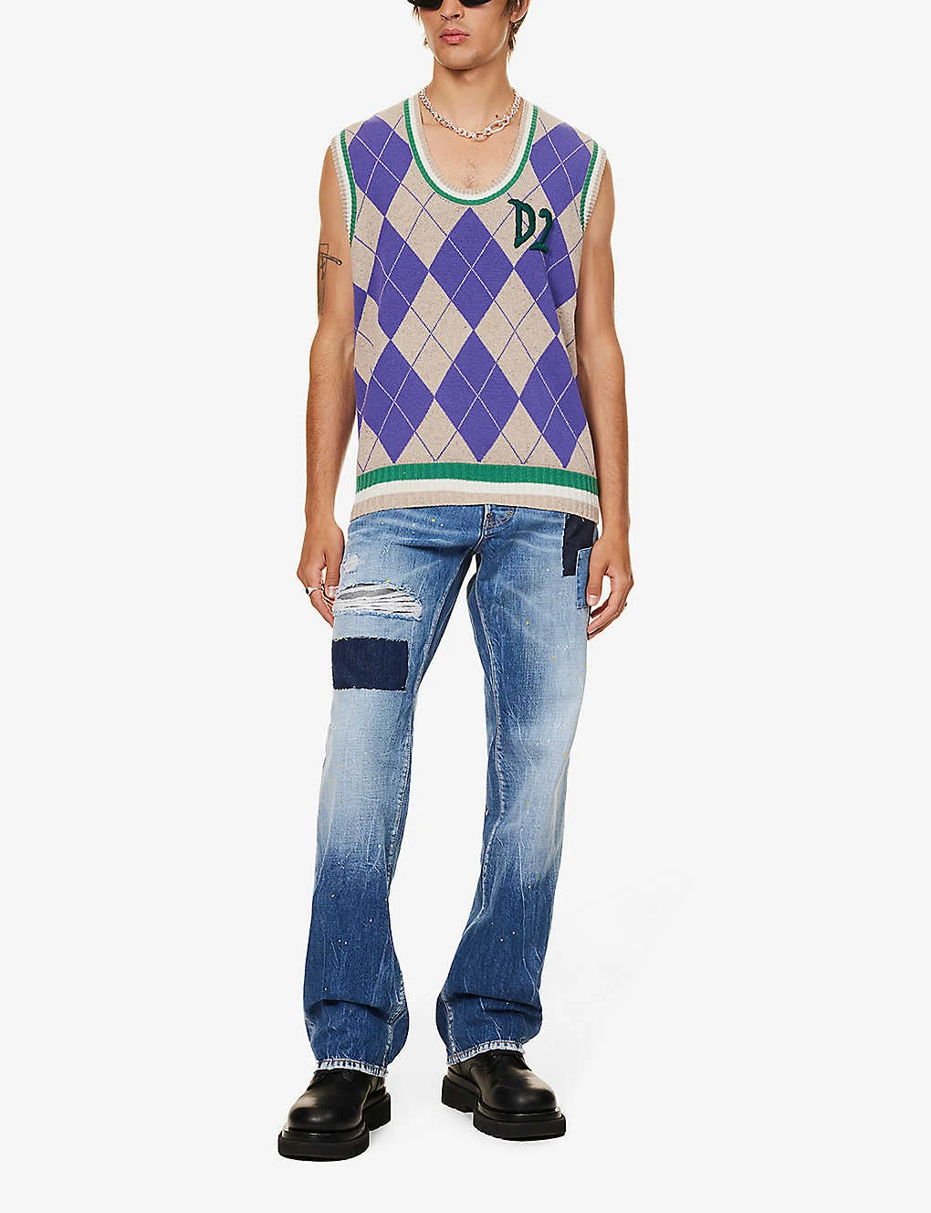 DSQUARED2 Roadie Distressed Wide-leg Jeans 4 DSQUARED2 Roadie Distressed Wide-leg Jeans - Image 2