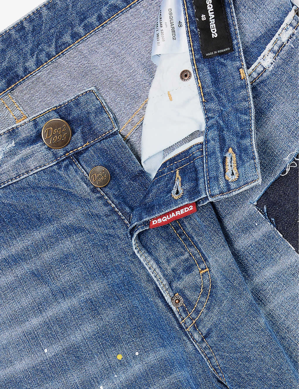 DSQUARED2 Roadie Distressed Wide-leg Jeans 9 DSQUARED2 Roadie Distressed Wide-leg Jeans - Image 7