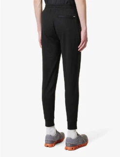 Vuori Ponto Brand-patch Stretch Recycled-polyester Jogging Bottoms -Metro Style Shop R04146300 BLACKHEATHER ALT03