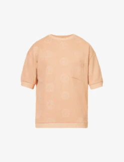 Giorgio Armani Logo-print Regular-fit Cotton And Cashmere-blend T-shirt