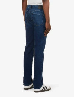 Paige Normandie Faded-wash Straight-fit Stretch-denim Jeans -Metro Style Shop R04148192 HARTWEG ALT03